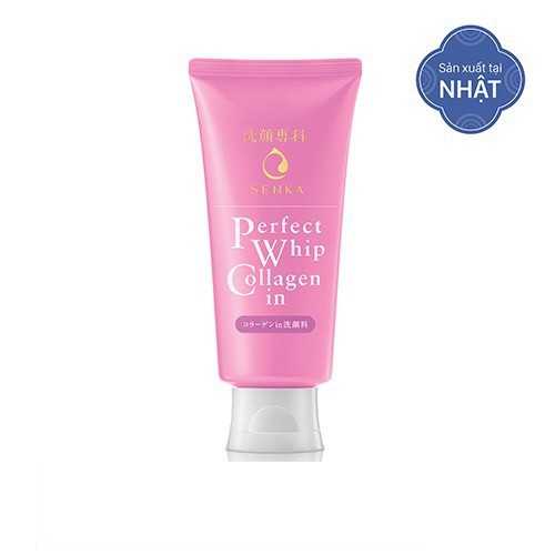 [HB GIFT] Sữa Rửa Mặt Tạo Bọt Collagen Senka Perfect Whip Collagen In 120g_14836